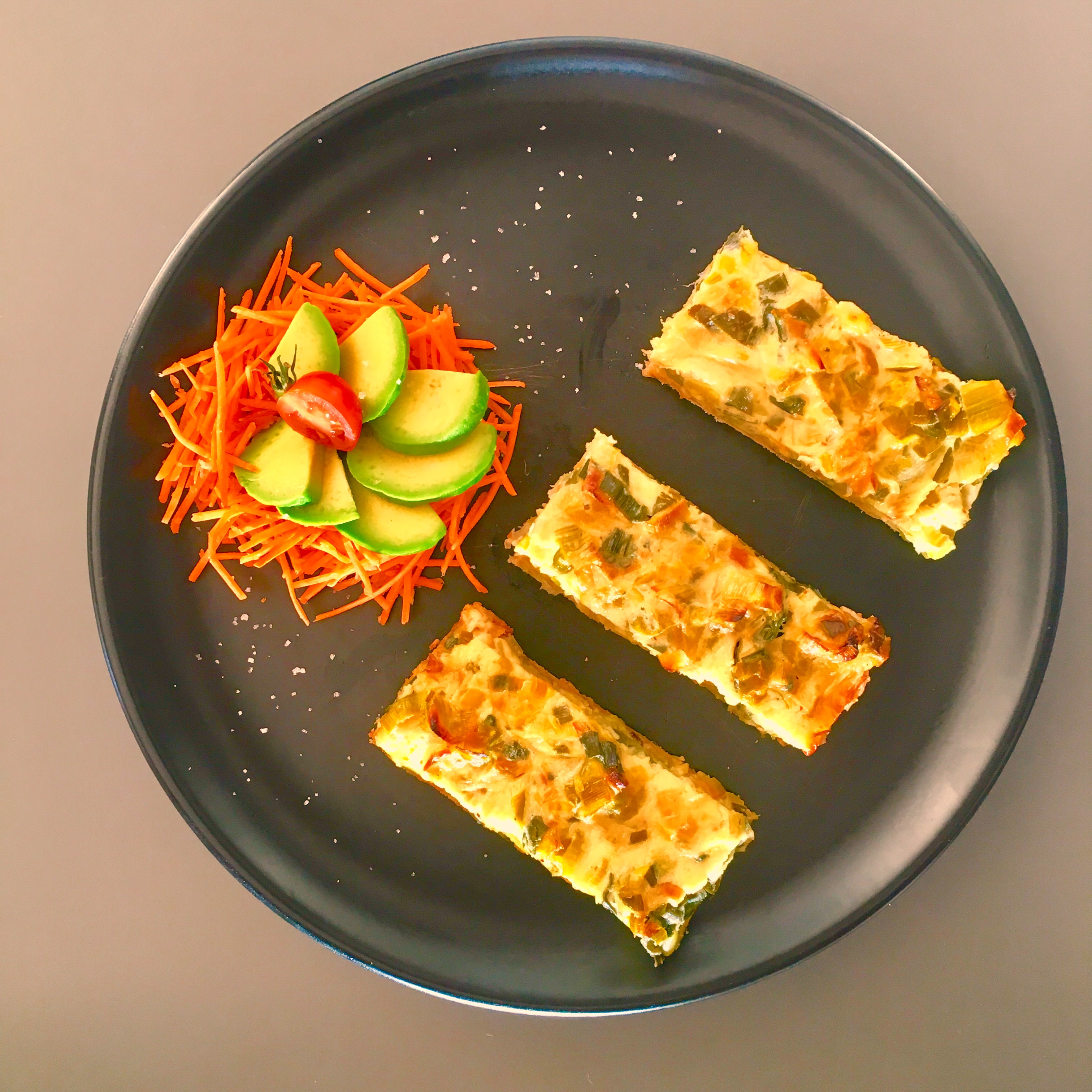 Tarte fondante aux poireaux