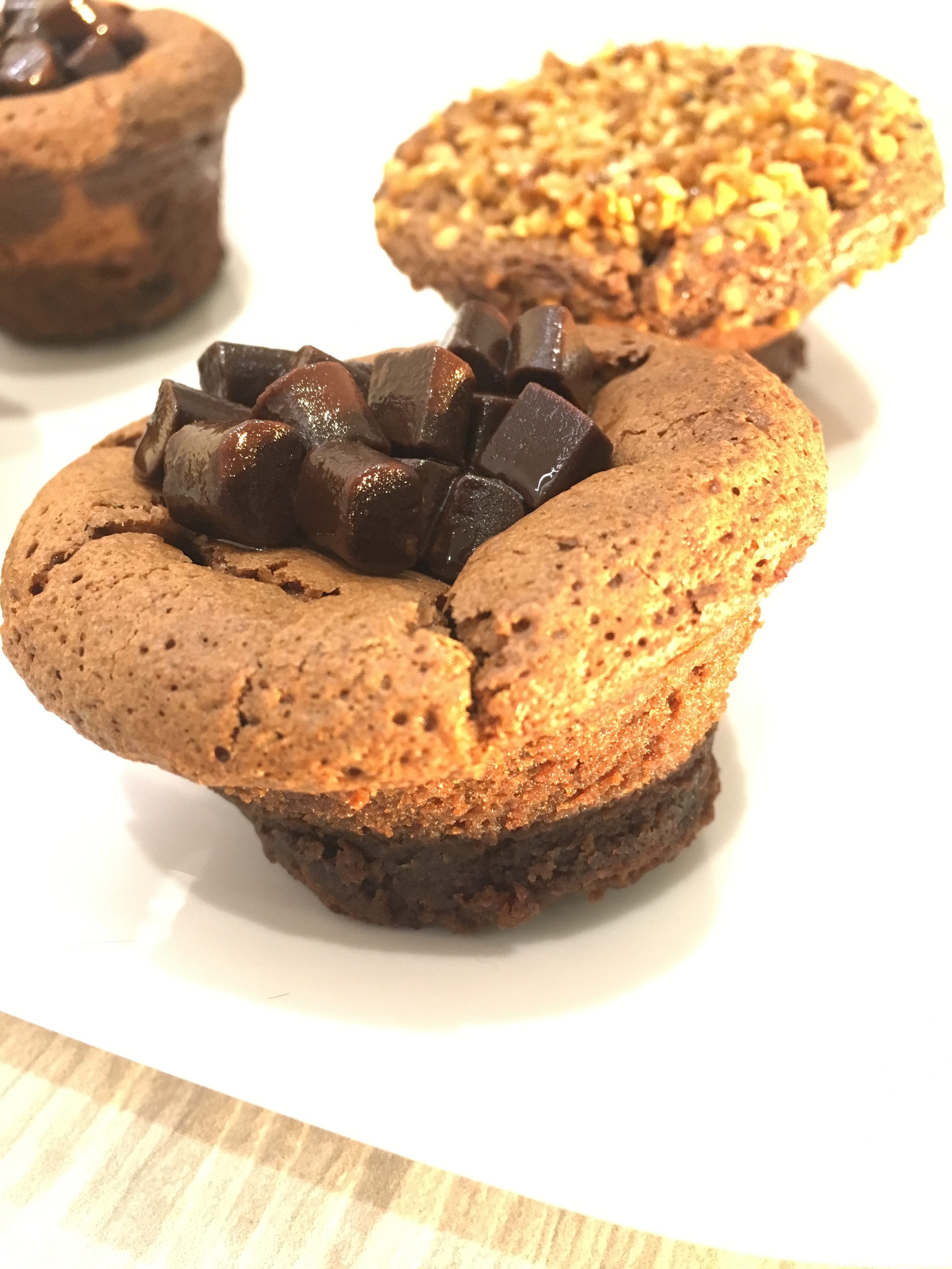 Muffins coulants au chocolat